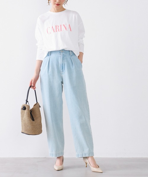 MICA&DEAL（マイカ＆ディール）の「ハイウエストデニムパンツ〈2サイズ展開〉（デニムパンツ・レディース・ライトブルー/ブラック・36/38）」の19枚目の写真