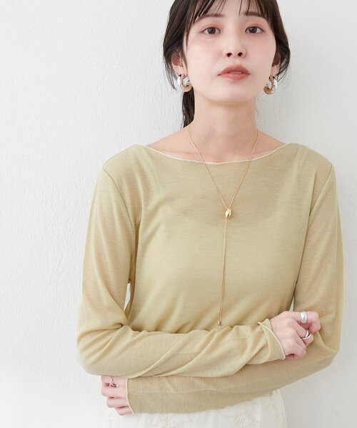 とろみシアープルオーバー（Tシャツ/カットソー）｜natural