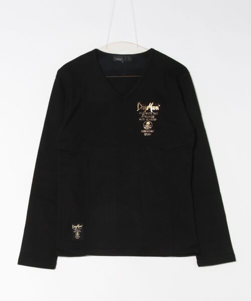 ARCHIVER（アーカイバ）の「【W】【it】【Day Moon】バックプリントVネックL/S-T（Tシャツ/カットソー・メンズ・ブラック/ホワイト・X-LARGE/MEDIUM/LARGE）」の9枚目の写真
