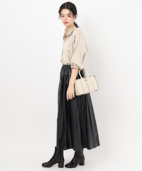 TOFF&LOADSTONE（トフアンドロードストーン）の「High-end lizard boston（ハイエンドリザードボストン）（ハンドバッグ・レディース・ナチュラル/ブラック/ピンク系その他・00）」の13枚目の写真