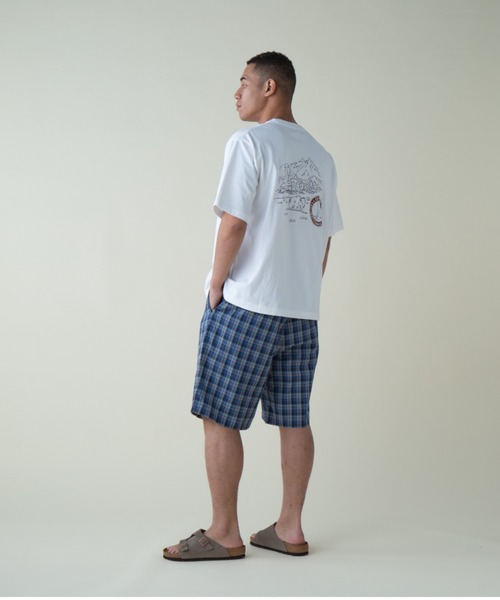 PENDLETON（ペンドルトン）の「ツータックショーツ（UNISEX)（その他パンツ・メンズ・ピンク系その他/グレー×ホワイト・LARGE/MEDIUM/SMALL）」の22枚目の写真