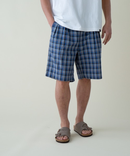PENDLETON(ペンドルトン)の「ツータックショーツ(UNISEX)(その他パンツ・メンズ・ピンク系その他/グレー×ホワイト・LARGE/MEDIUM/SMALL)」の15枚目の写真