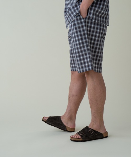 PENDLETON（ペンドルトン）の「ツータックショーツ（UNISEX)（その他パンツ・メンズ・ピンク系その他/グレー×ホワイト・LARGE/MEDIUM/SMALL）」の5枚目の写真