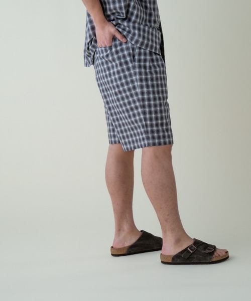 PENDLETON（ペンドルトン）の「ツータックショーツ（UNISEX)（その他パンツ・メンズ・ピンク系その他/グレー×ホワイト・LARGE/MEDIUM/SMALL）」の7枚目の写真