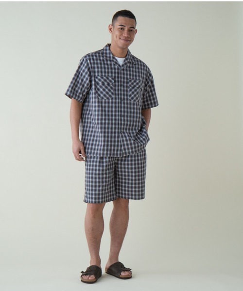 PENDLETON（ペンドルトン）の「ツータックショーツ（UNISEX)（その他パンツ・メンズ・ピンク系その他/グレー×ホワイト・LARGE/MEDIUM/SMALL）」の17枚目の写真