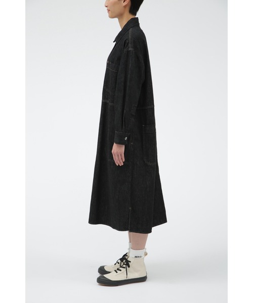 MHL.(エムエイチエル)の「CANTON LIGHT DENIM BLACK(ワンピース・レディース・ブラック・36/34)」の3枚目の写真
