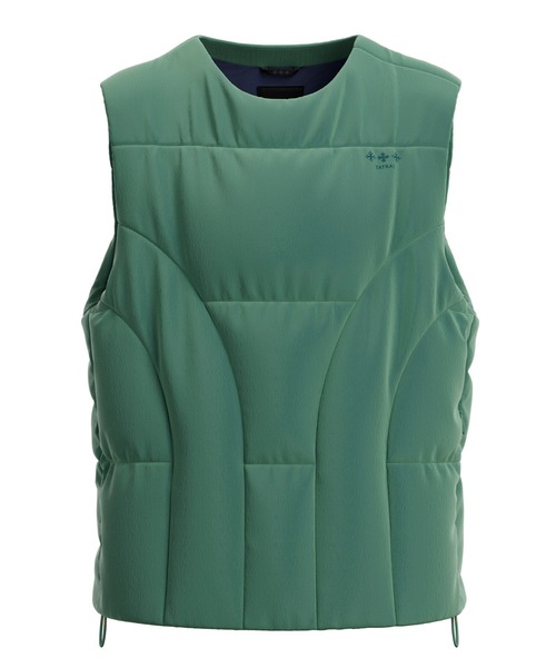 TATRAS タトラス ダウンベスト オリーブグリーン 中古・古着通販】TATRAS (タトラス) リバーシブルダウンベスト