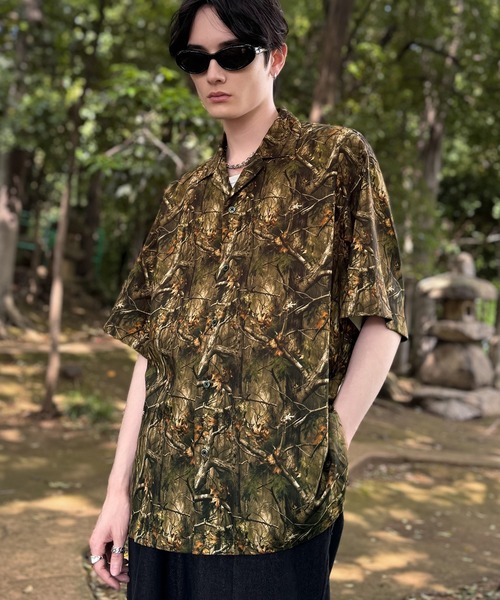 Classical Origin（クラシカルオリジン）の「【Classical Origin】「個性全開。」総柄オーバーサイズドレープ半袖シャツ/Oversized Drape Half Sleeve Shirt（シャツ/ブラウス・メンズ・ブラック/グレー/ブラウン・LARGE/MEDIUM/SMALL）」の19枚目の写真
