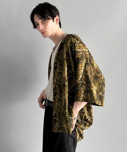 Classical Origin（クラシカルオリジン）の「【Classical Origin】「個性全開。」総柄オーバーサイズドレープ半袖シャツ/Oversized Drape Half Sleeve Shirt（シャツ/ブラウス・メンズ・ブラック/グレー/ブラウン・LARGE/MEDIUM/SMALL）」の14枚目の写真