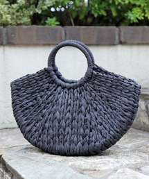florist | 【軽い◎】セミサークル編みカゴバッグ/ハンドバッグ(かごバッグ)