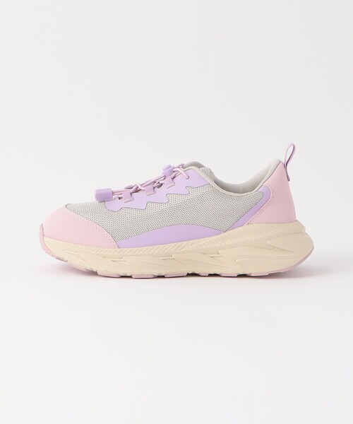 green label relaxing（グリーンレーベルリラクシング）の「ライトスニーカー / キッズ  17cm-23cm（スニーカー・キッズ・ダークグレー/ライラック・23cm/17cm/18cm/19cm/20cm/21cm/22cm）」の2枚目の写真