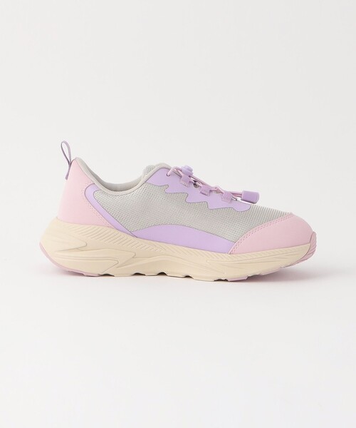 green label relaxing（グリーンレーベルリラクシング）の「ライトスニーカー / キッズ  17cm-23cm（スニーカー・キッズ・ダークグレー/ライラック・23cm/17cm/18cm/19cm/20cm/21cm/22cm）」の5枚目の写真