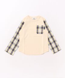 Tappet（タペット）の「チェックシャツ袖長袖Ｔ（Tシャツ/カットソー）」
