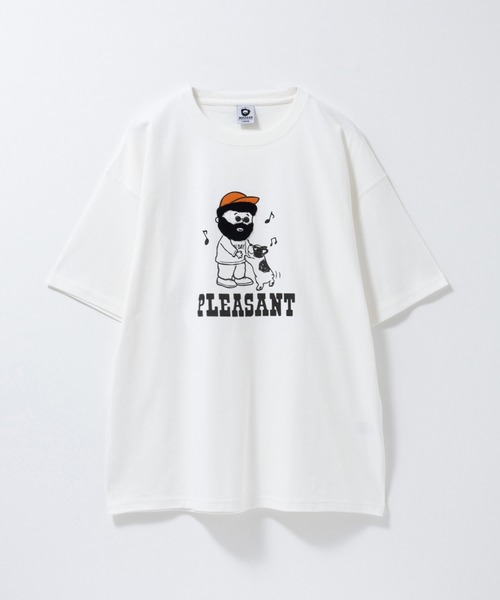Mac-House(マックハウス)の「OZZY サガラ刺繍T【接触冷感 綿100%】(Tシャツ/カットソー・メンズ・ホワイト系1/ブラック/ホワイト系2/ネイビー・L/M)」の5枚目の写真