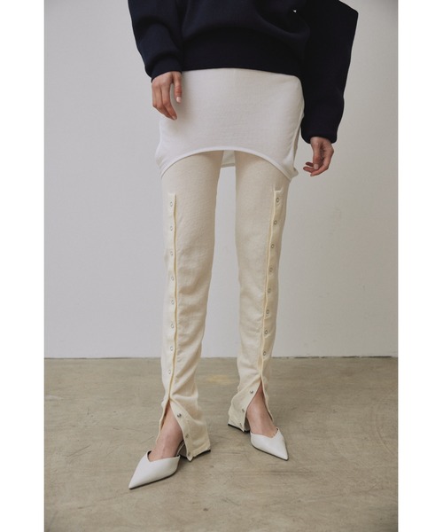 セール】【Abor】Knitted Leggings Pants/ニットレギンスパンツ
