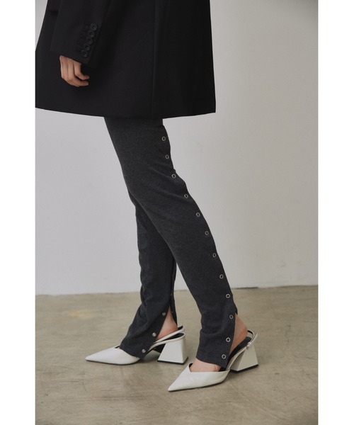 Abor(アボア)の「【Abor】Knitted Leggings Pants/ニットレギンスパンツ(レギンス/スパッツ・レディース・アイボリー/ダークグレー・FREE)」の15枚目の写真