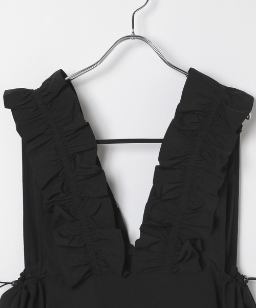 マム確認ページ LEPSIM ブラウス シャツ ドロストフリルノースリーブブラウス