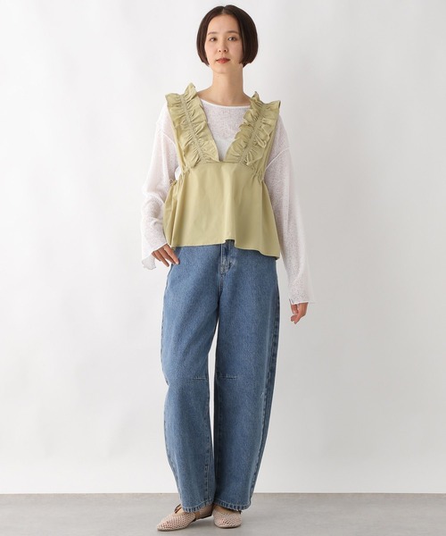 LEPSIM(レプシィム)の「ドロストフリルノースリーブブラウス 290551(シャツ/ブラウス・レディース・ベージュ/ブラック/ライトグレー・FREE)」の22枚目の写真