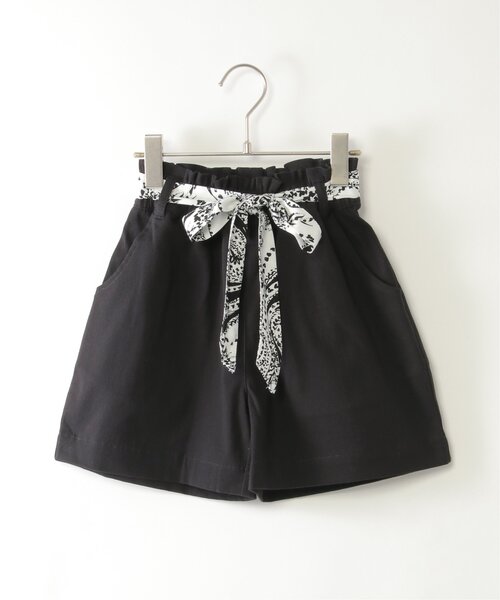 ikka(イッカ)の「スカーフベルト付きストレッチキュロット(120~160cm)(その他パンツ・キッズ・ブルー/ダークグレー/ベージュ・120/130/140/150/160)」の10枚目の写真