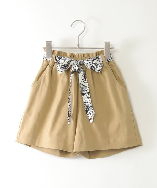 ikka(イッカ)の「スカーフベルト付きストレッチキュロット(120~160cm)(その他パンツ・キッズ・ブルー/ダークグレー/ベージュ・120/130/140/150/160)」の19枚目の写真