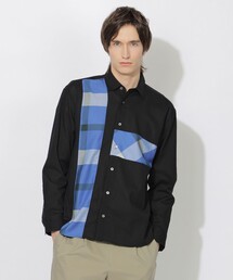 CB CRESTBRIDGE | エアークロスパーシャルチェックシャツ(シャツ/ブラウス)