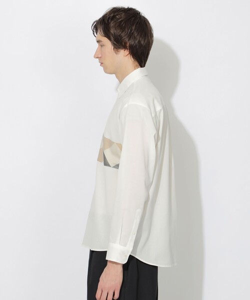 CB CRESTBRIDGE(シービークレストブリッジ)の「エアークロスパーシャルチェックシャツ(シャツ/ブラウス・メンズ・ブラック/オフホワイト・1/2/3)」の6枚目の写真