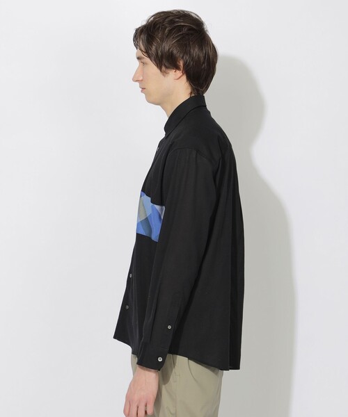 CB CRESTBRIDGE(シービークレストブリッジ)の「エアークロスパーシャルチェックシャツ(シャツ/ブラウス・メンズ・ブラック/オフホワイト・1/2/3)」の12枚目の写真
