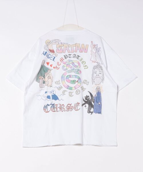 SOMEIT（サミット）の「SOMEIT/サミット/W.O.G VINTAGE（Tシャツ/カットソー・メンズ・ホワイト/グレー・L/M/XL）」の4枚目の写真