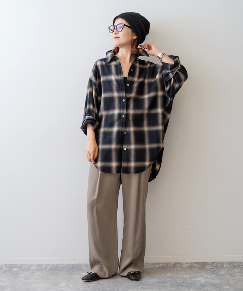 追加》サテンイージーパンツ（スラックス）｜Spick & Span（スピック