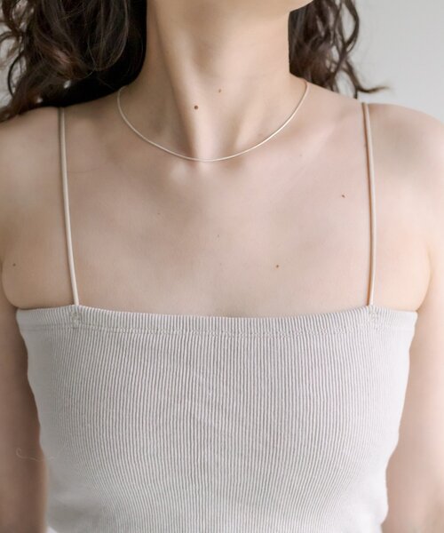 mystic（ミスティック）の「【万能インナー/嬉しい6色展開】パット付きショートキャミソール2（キャミソール・レディース・オフホワイト/ブラック/ベージュ/モカ/グレー/ピンク/チャコールグレー・FREE）」の22枚目の写真