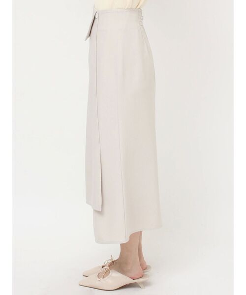 LAGUNAMOON(ラグナムーン)の「ウエストラペルアシンメトリースカート(スカート・レディース・グレー/アイボリー/ブラウン・MEDIUM/SMALL)」の13枚目の写真