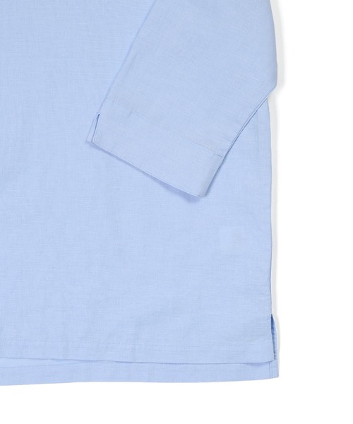 新品未使用✨3QSKIPPER SHIRT綿麻7分袖 スキッパーシャツ LINEN BLEND 3Q SKIPPER SHIRT：綿麻素材 7分袖 スキッパー