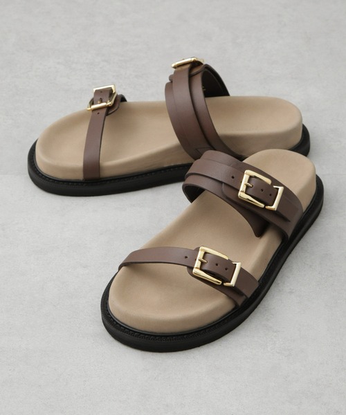 セール】CAMINANDO/DOUBLE BUCKLE SANDALS（サンダル