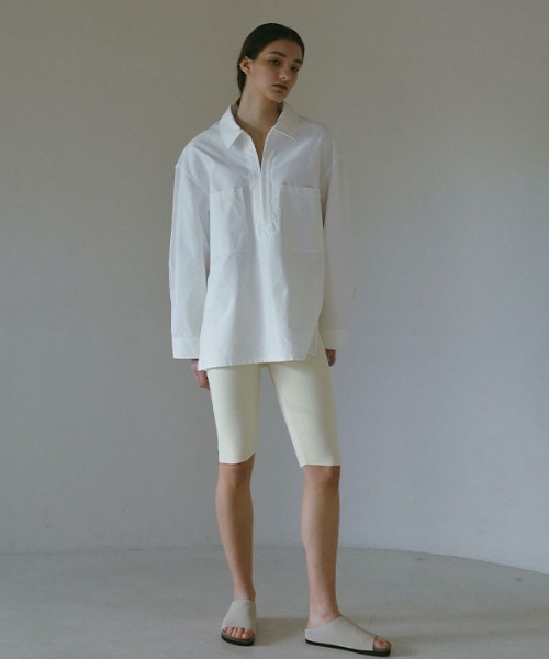 ETRE TOKYO（エトレトウキョウ）の「オープンカラーオーバーサイズダンガリーシャツ（シャツ/ブラウス・レディース・ホワイト・FREE）」の17枚目の写真