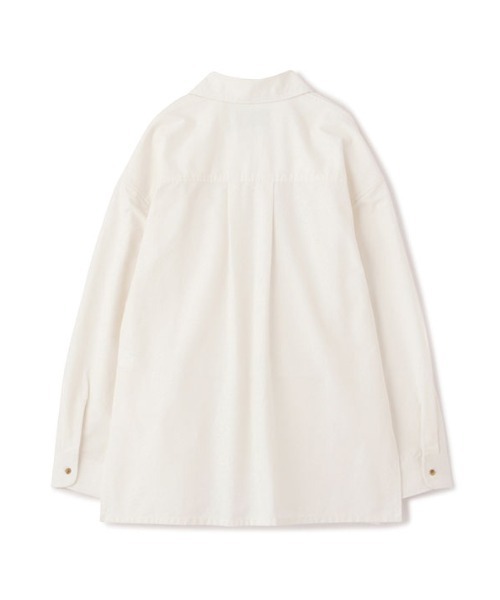 ETRE TOKYO（エトレトウキョウ）の「オープンカラーオーバーサイズダンガリーシャツ（シャツ/ブラウス・レディース・ホワイト・FREE）」の10枚目の写真