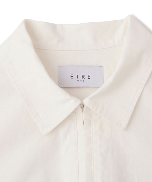ETRE TOKYO（エトレトウキョウ）の「オープンカラーオーバーサイズダンガリーシャツ（シャツ/ブラウス・レディース・ホワイト・FREE）」の9枚目の写真