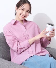 SHOO・LA・RUE | 【洗える/S-LL/UV/吸水速乾】洗濯後しわになりにくい フレンチコアリネンブレンドシャツ(シャツ/ブラウス)