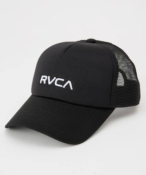 RVCA(ルーカ)の「RVCA メンズ MINI RVCA TRUCKER キャップ 【2025年春夏モデル】/ルーカロゴメッシュキャップ・帽子(キャップ・メンズ・ブラック系その他/ブラック/ブラウン系その他/ブルー系その他・FREE)」の2枚目の写真