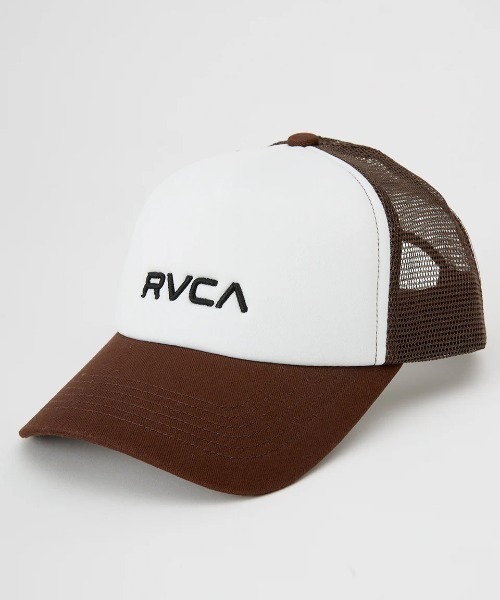RVCA(ルーカ)の「RVCA メンズ MINI RVCA TRUCKER キャップ 【2025年春夏モデル】/ルーカロゴメッシュキャップ・帽子(キャップ・メンズ・ブラック系その他/ブラック/ブラウン系その他/ブルー系その他・FREE)」の3枚目の写真