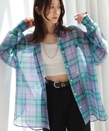 【Beverly Hills Polo Club/ビバリーヒルズポロクラブ】 ワンポイント シア―ロングスリーブシャツ