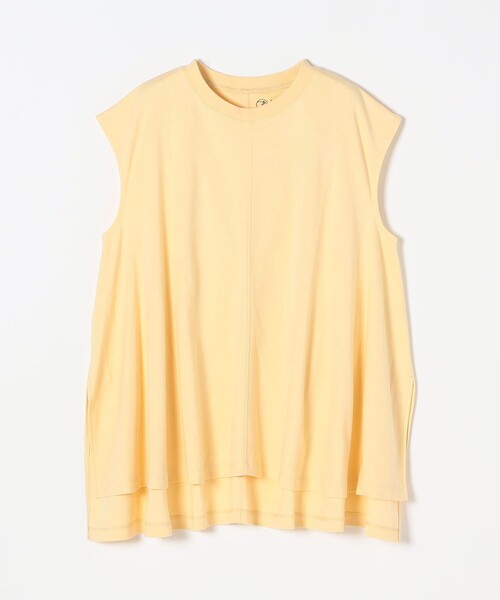 SHIPS any(シップス エニィ)の「SHIPS any:〈接触冷感/汗染み防止加工/洗濯機可能〉Aライン フレンチスリーブ TEE(Tシャツ/カットソー・レディース・ブラック/ブルー/グレー系その他/イエロー・ONE SIZE)」の10枚目の写真