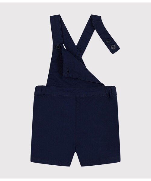 PETIT BATEAU(プチバトー)の「ショートサロペット(サロペット/オーバーオール・キッズ・ネイビー・12MONTH/18MONTH/24MONTH/36MONTH)」の3枚目の写真