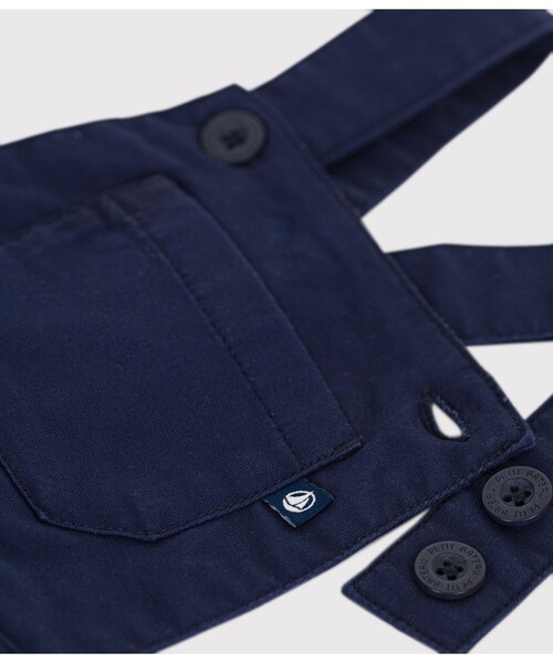PETIT BATEAU(プチバトー)の「ショートサロペット(サロペット/オーバーオール・キッズ・ネイビー・12MONTH/18MONTH/24MONTH/36MONTH)」の5枚目の写真