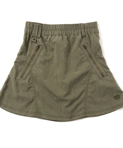 HTH(エイチティーエイチ)の「puckering mini skirt(スカート・レディース・アッシュグレー/アッシュ/アーミー・フリー)」の2枚目の写真