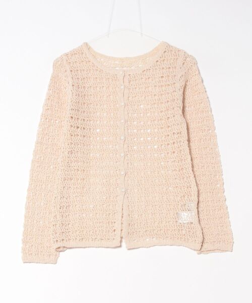 esutoreja（エストレジャ）の「スラブメッシュカーディガン（カーディガン/ボレロ・レディース・ブラック/ライム/カーキ・FREE）」の13枚目の写真