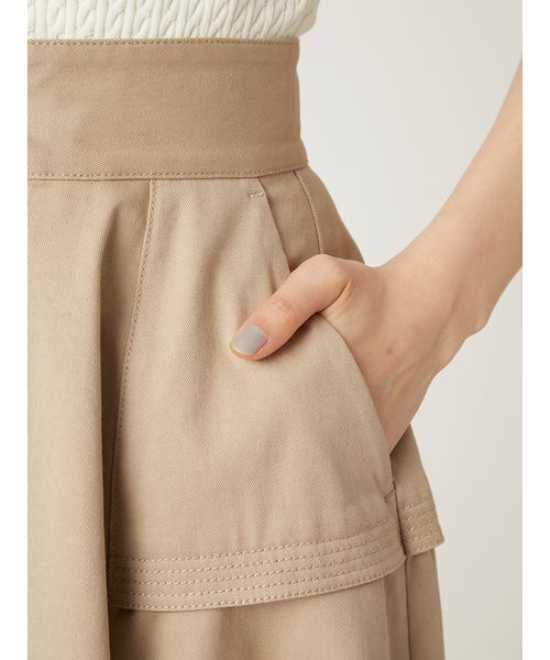 FRAY I.D（フレイアイディー）の「【FRAY I.D｜Dickies】チノフレアスカート（スカート・レディース・ピンク/ベージュ/チェック・0/1）」の13枚目の写真