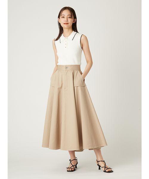 FRAY I.D（フレイアイディー）の「【FRAY I.D｜Dickies】チノフレアスカート（スカート・レディース・ピンク/ベージュ/チェック・0/1）」の20枚目の写真