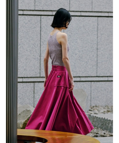 FRAY I.D（フレイアイディー）の「【FRAY I.D｜Dickies】チノフレアスカート（スカート・レディース・ピンク/ベージュ/チェック・0/1）」の7枚目の写真