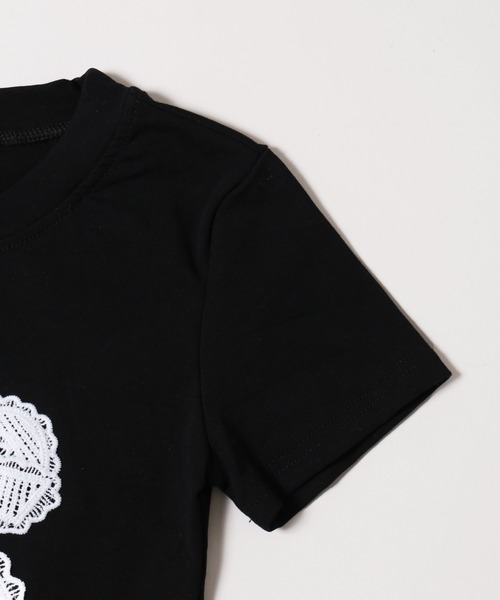 PHILLY（フィリー）の「【プチプラ￥2199★】リボンワッペンコンパクトT（Tシャツ/カットソー・レディース・グレー/ブラック・FREE）」の13枚目の写真