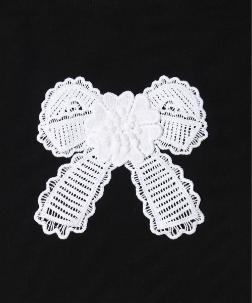 PHILLY（フィリー）の「【プチプラ￥2199★】リボンワッペンコンパクトT（Tシャツ/カットソー・レディース・グレー/ブラック・FREE）」の15枚目の写真